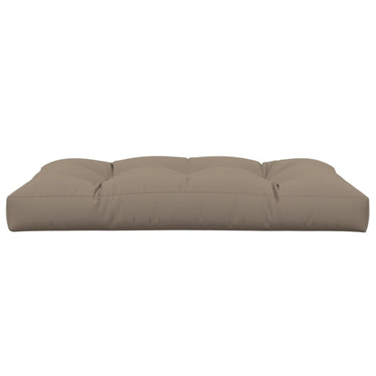 Palletkussen 120x80x12 cm stof taupe