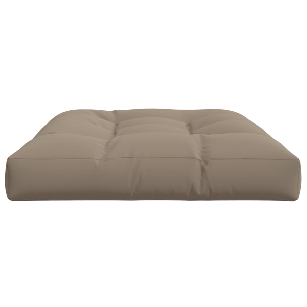 Palletkussen 120x80x12 cm stof taupe