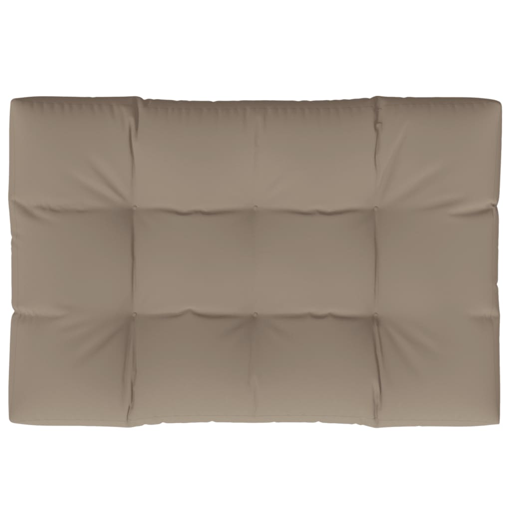 Palletkussen 120x80x12 cm stof taupe