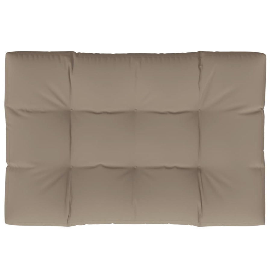 Palletkussen 120x80x12 cm stof taupe