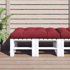 Palletkussen 120x80x12 cm wijnrood polyester