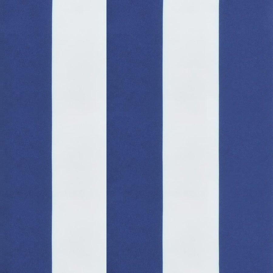 Palletkussen Gestreept Stof Blauw En Wit 120 x 80 x 12 cm