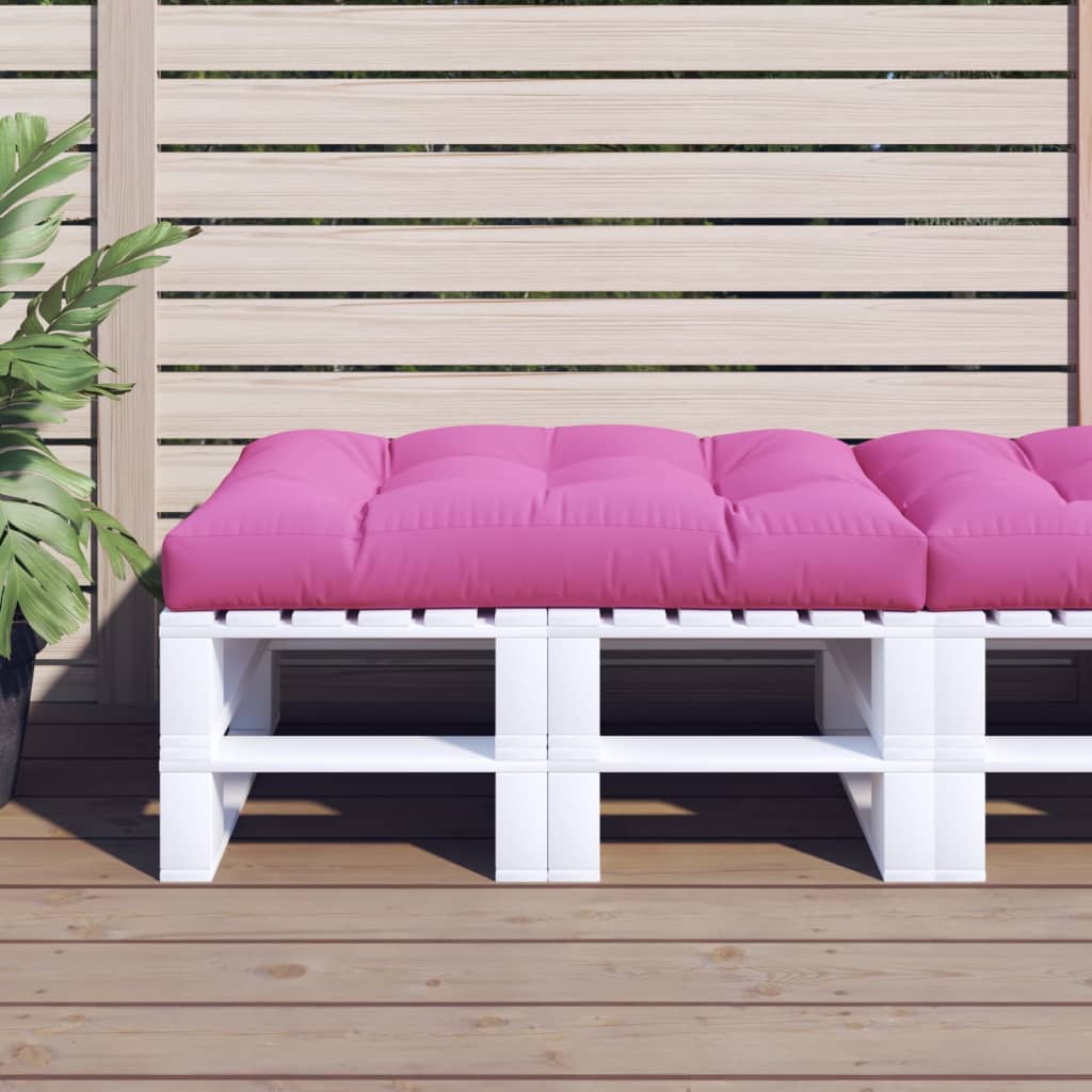 Palletkussen Stof Roze 120 x 80 x 12 cm