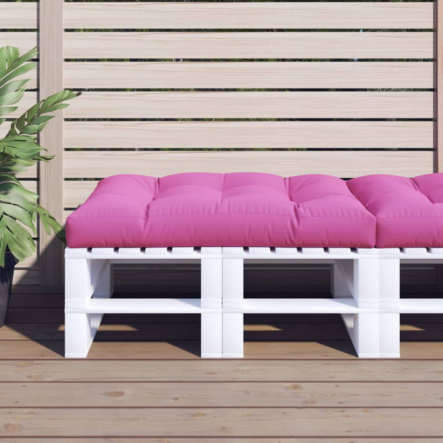Palletkussen Stof Roze 120 x 80 x 12 cm