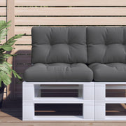 Palletkussen 50x40x12 cm antraciet polyester
