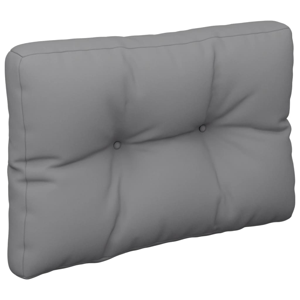 Palletkussen 50x40x12 cm stof grijs