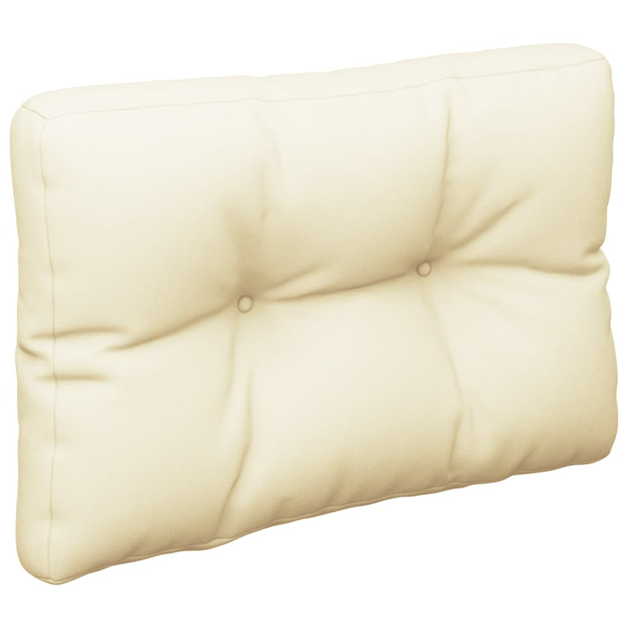 Palletkussen 50x40x12 cm stof crèmekleurig