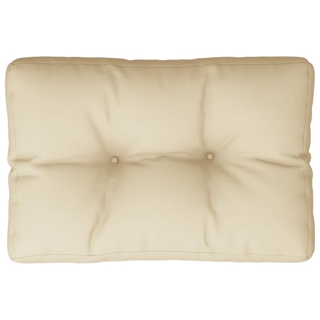 Palletkussen 50x40x12 cm stof beige