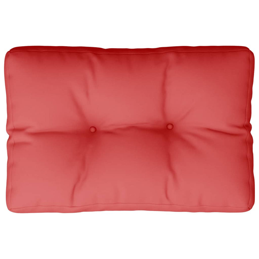 Palletkussen 50x40x12 cm stof rood