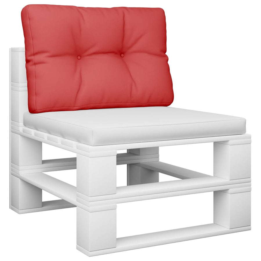 Palletkussen 50x40x12 cm stof rood
