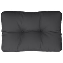 Palletkussen 50x40x12 cm stof zwart