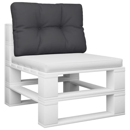 Palletkussen 50x40x12 cm stof zwart