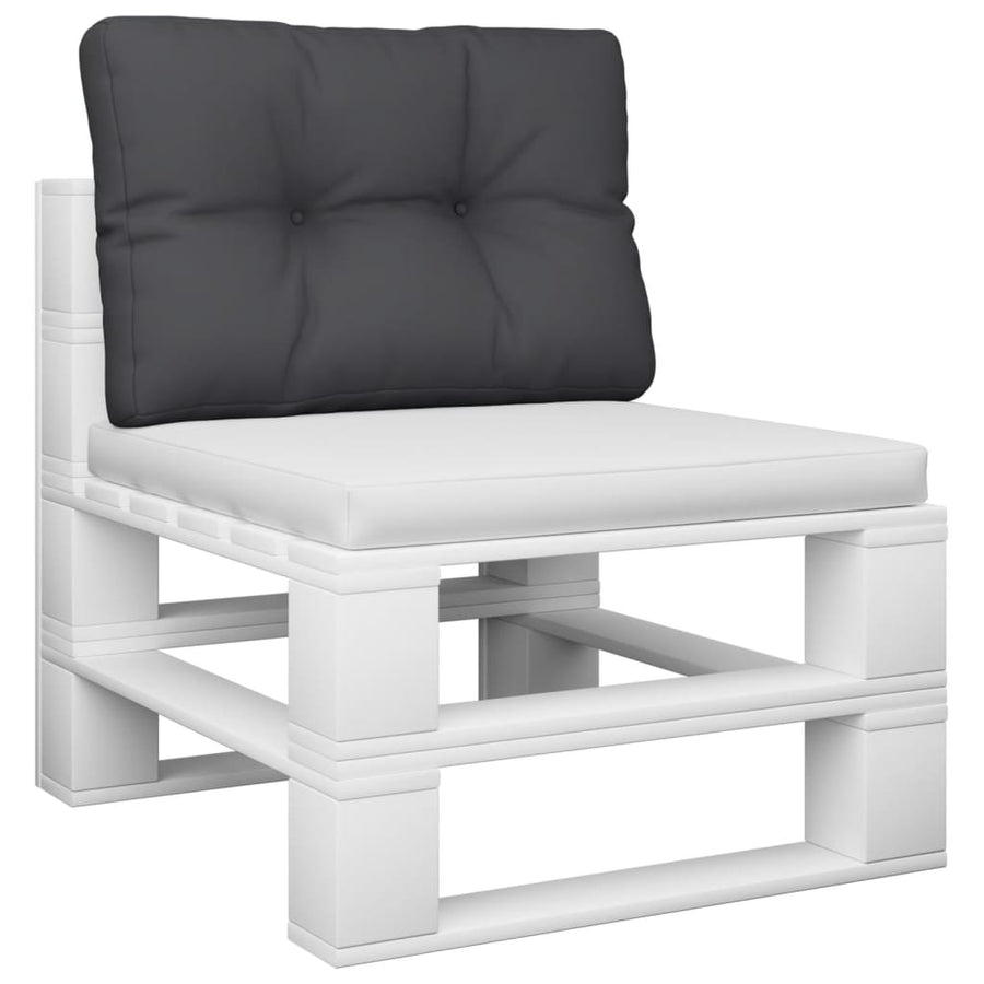 Palletkussen 50x40x12 cm stof zwart