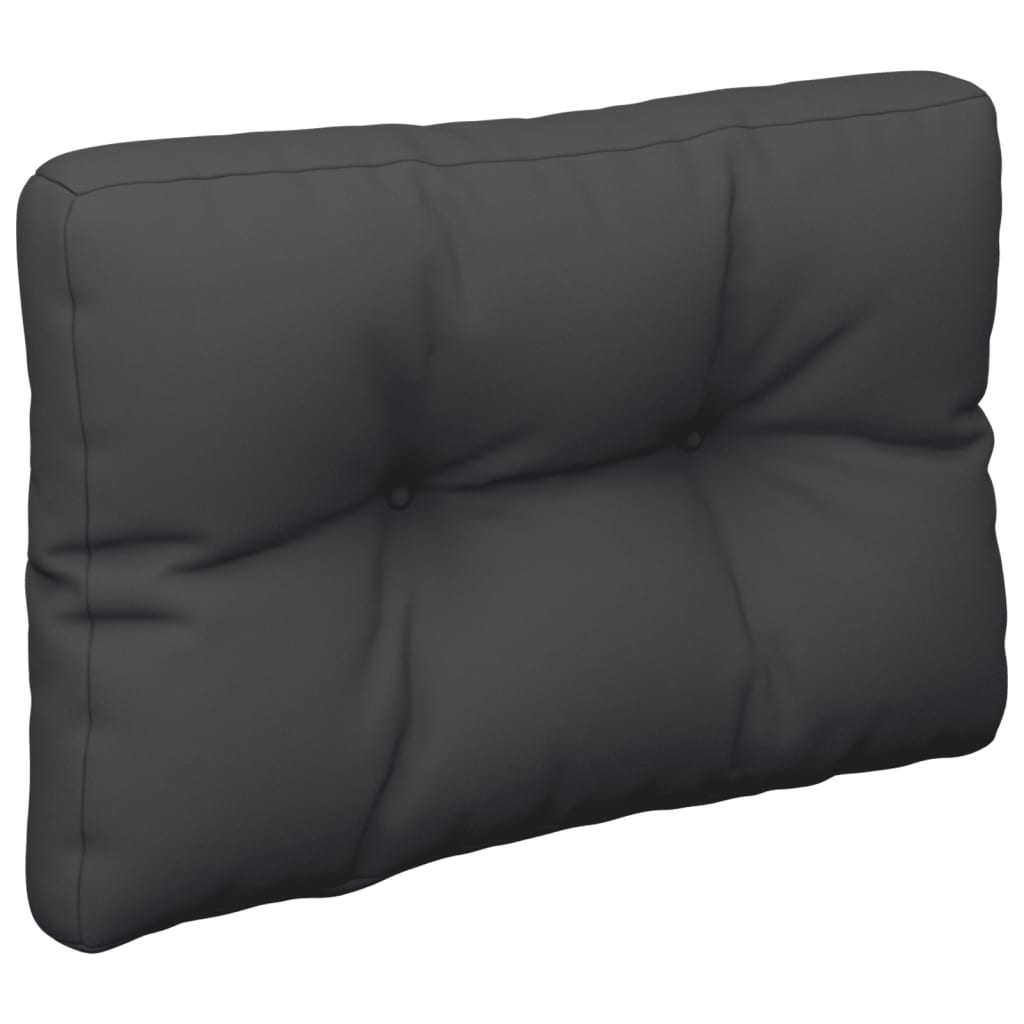 Palletkussen 50x40x12 cm stof zwart