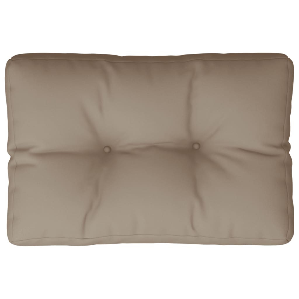Palletkussen 50x40x12 cm stof taupe