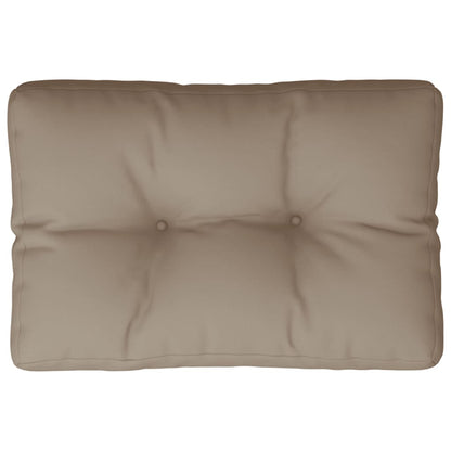 Palletkussen 50x40x12 cm stof taupe