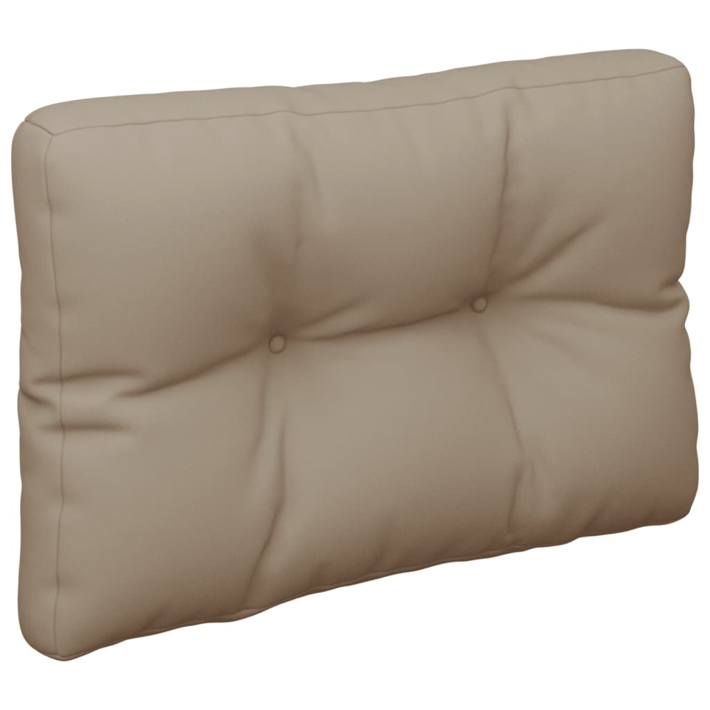 Palletkussen 50x40x12 cm stof taupe