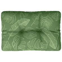Palletkussen bladpatroon 50x40x12 cm stof 50 x 40 x 12 cm