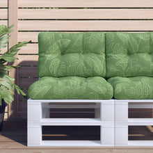 Palletkussen bladpatroon 50x40x12 cm stof 50 x 40 x 12 cm