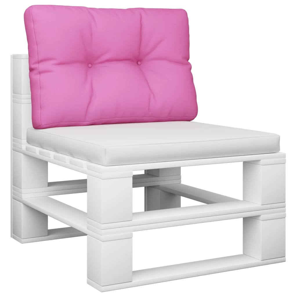 Palletkussen 50x40x12 cm stof roze
