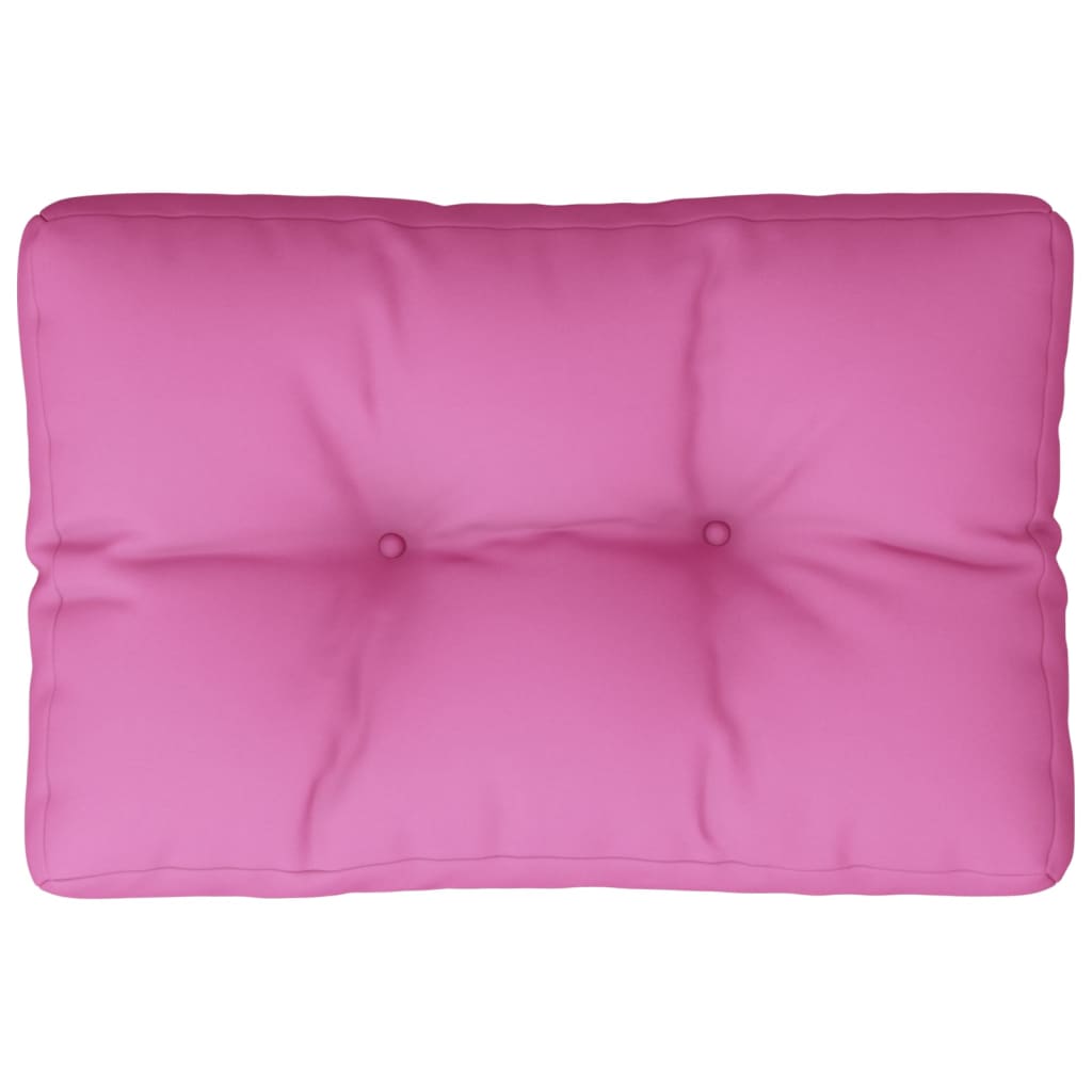 Palletkussen 50x40x12 cm stof roze