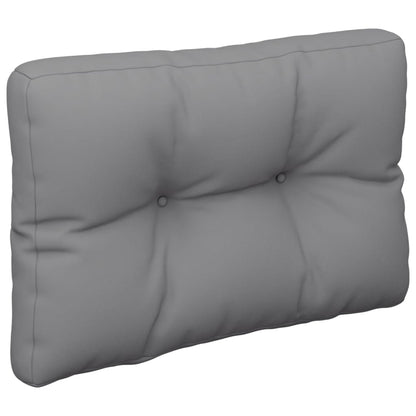 Palletkussen 60x40x12 cm stof grijs