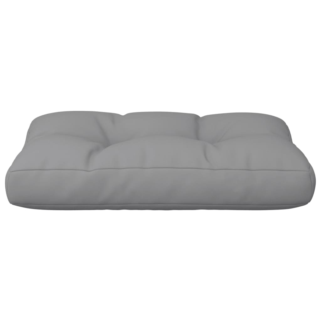 Palletkussen 60x40x12 cm stof grijs
