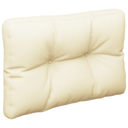 Palletkussen 60x40x12 cm stof crèmekleurig