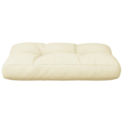 Palletkussen 60x40x12 cm stof crèmekleurig