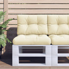 Pallet cushion 60x40x12 cm fabric cream