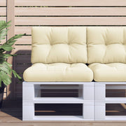 Palletkussen 60x40x12 cm crème polyester