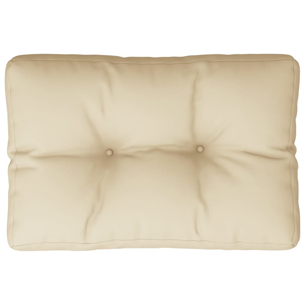 Palletkussen 60x40x12 cm stof beige