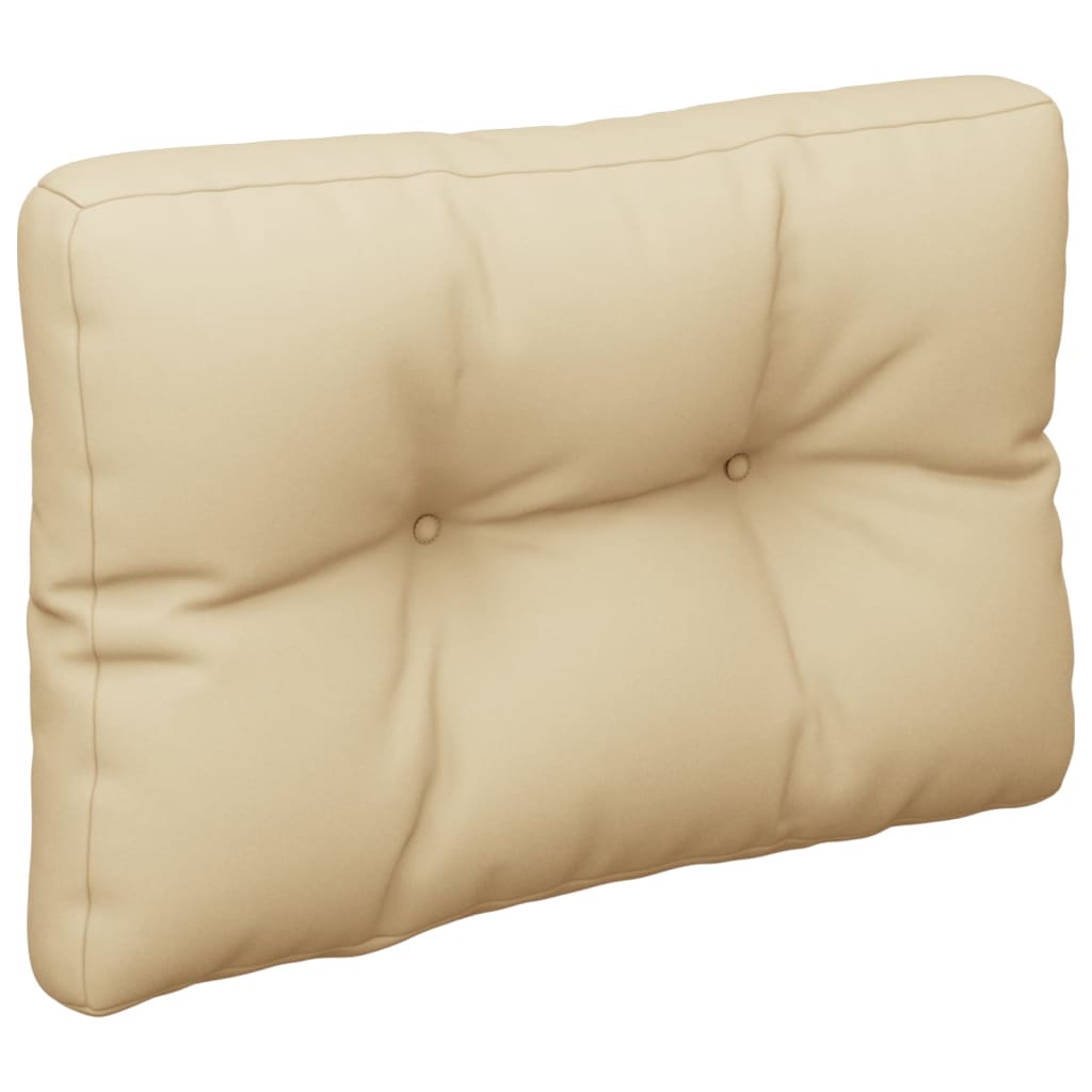 Palletkussen 60x40x12 cm stof beige