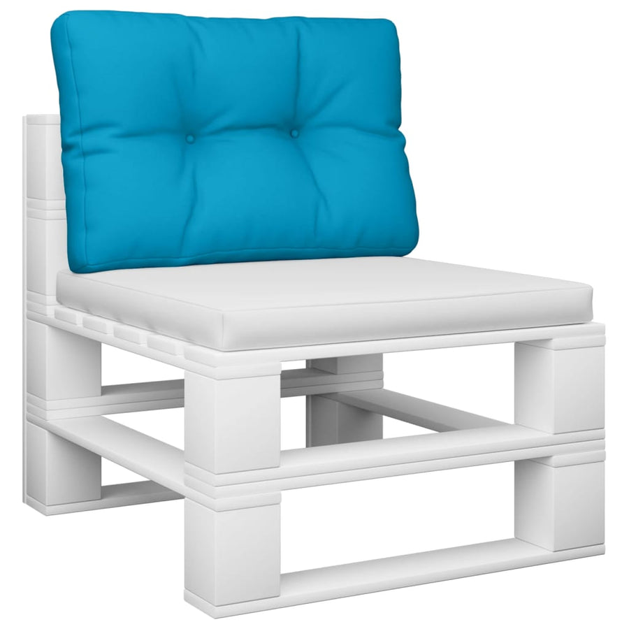 Palletkussen Stof Lichtblauw 60 x 40 x 12 cm