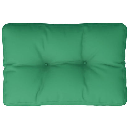 Palletkussen 60x40x12 cm stof groen