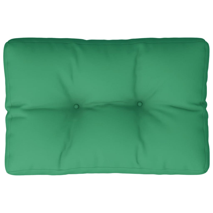 Palletkussen 60x40x12 cm stof groen