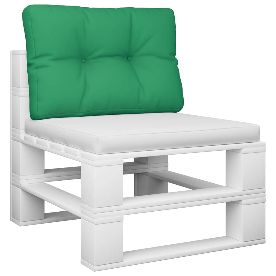 Palletkussen 60x40x12 cm stof groen