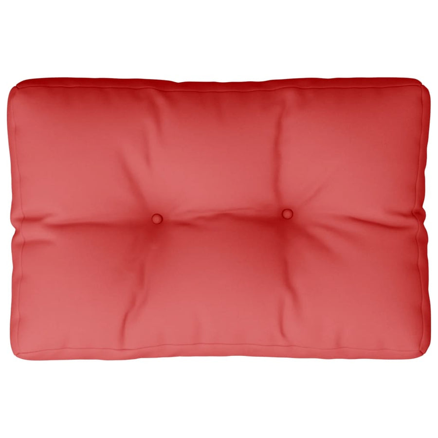 Palletkussen 60x40x12 cm stof rood