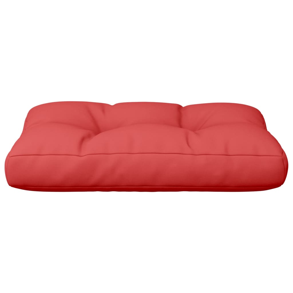 Palletkussen 60x40x12 cm stof rood