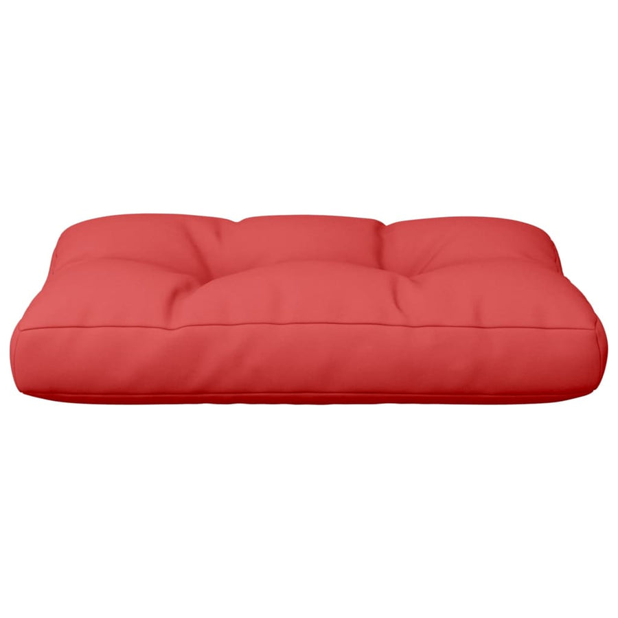 Palletkussen 60x40x12 cm stof rood
