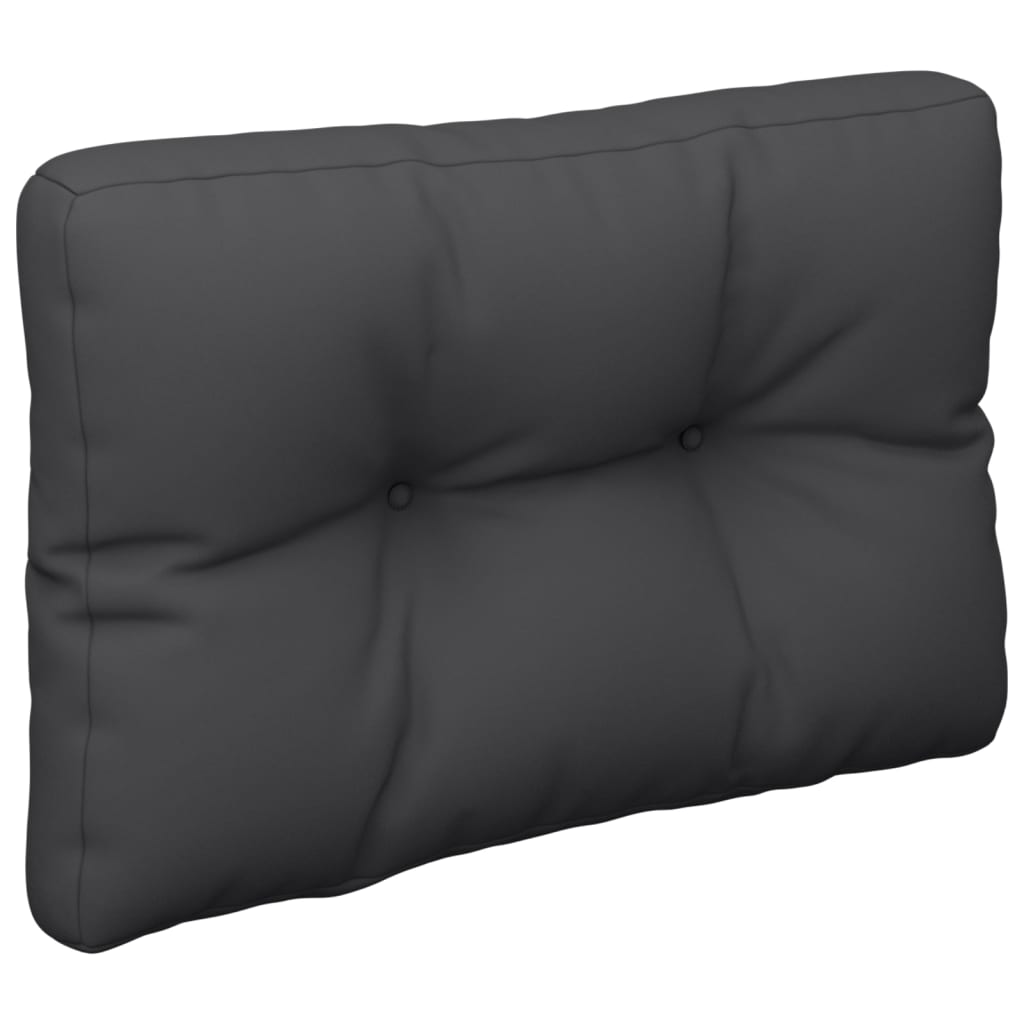 Palletkussen Stof Zwart 60 x 40 x 12 cm