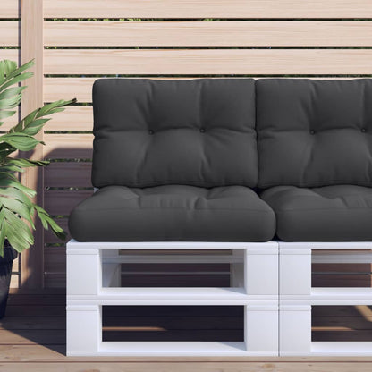 Palletkussen Stof Zwart 60 x 40 x 12 cm