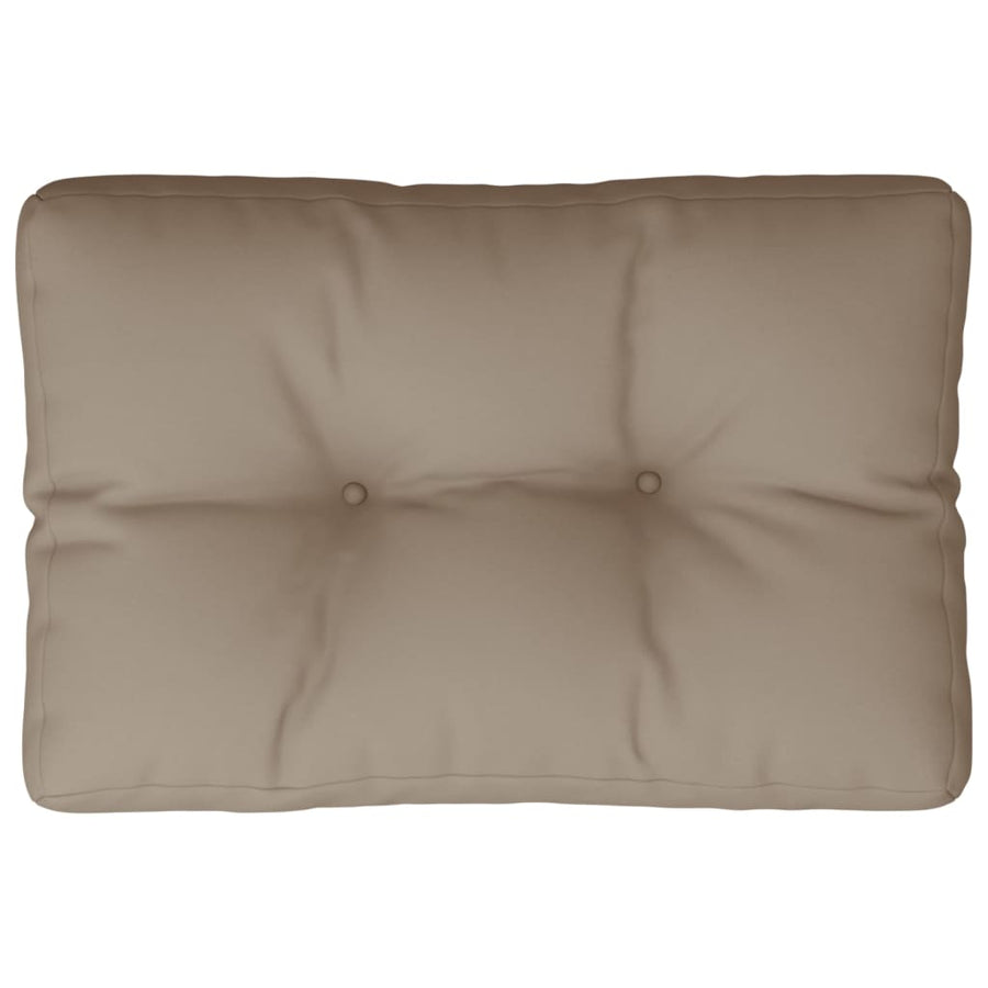 Palletkussen Stof Taupe 60 x 40 x 12 cm