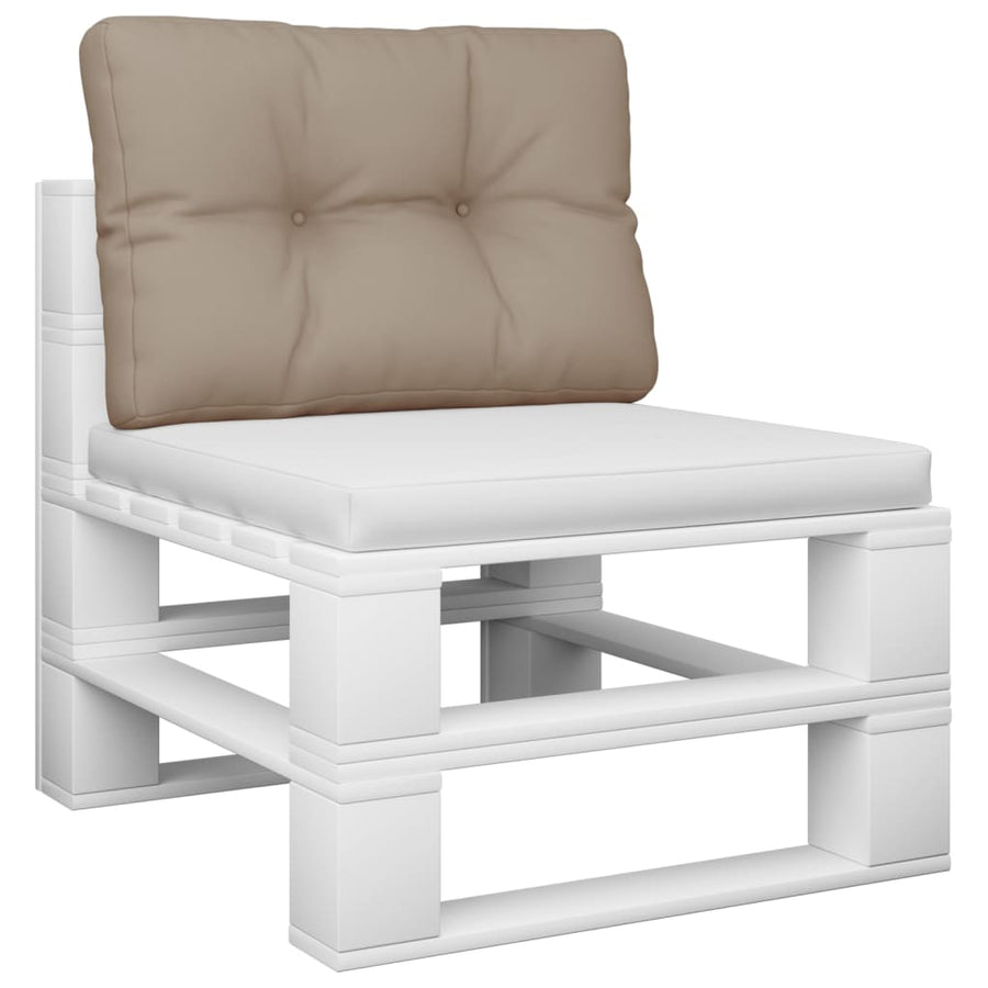 Palletkussen Stof Taupe 60 x 40 x 12 cm