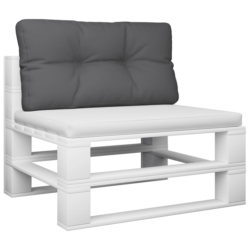 Palletkussen 70x40x12 cm stof antracietkleurig