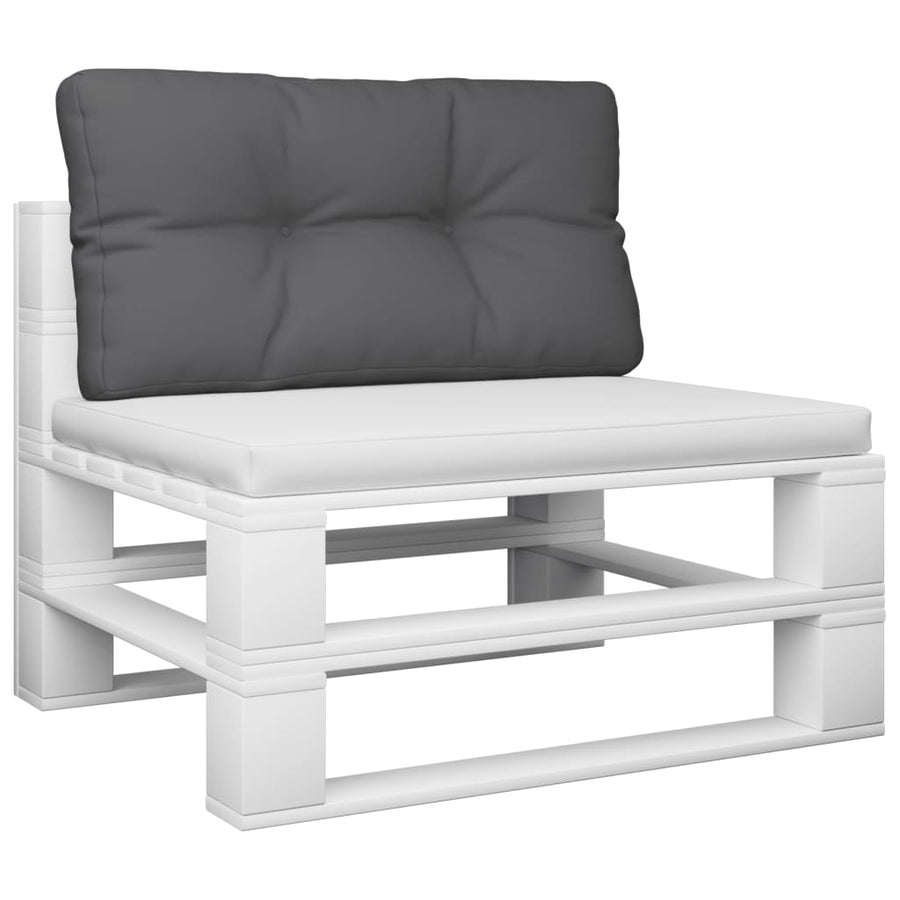 Palletkussen 70x40x12 cm stof antracietkleurig