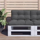 Pallet cushion 70x40x12 cm fabric anthracite