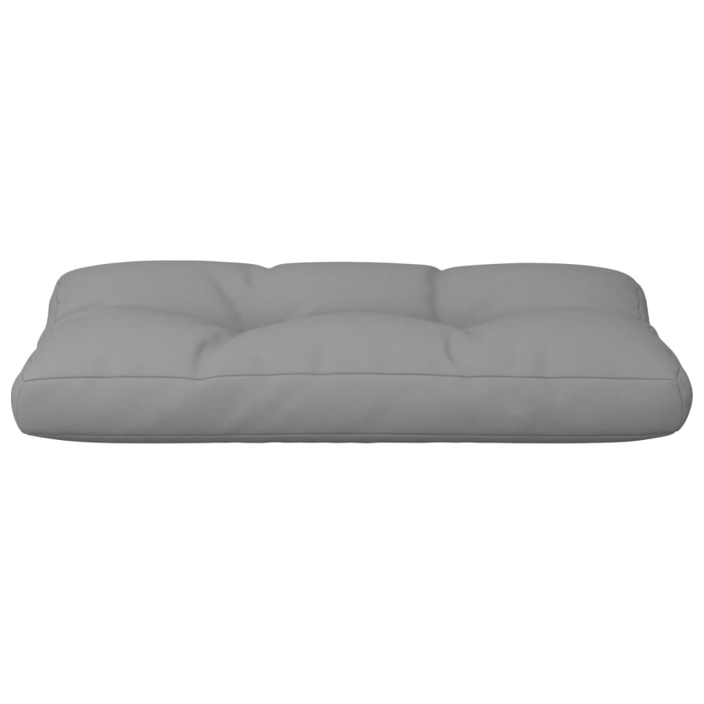 Palletkussen 70x40x12 cm stof grijs
