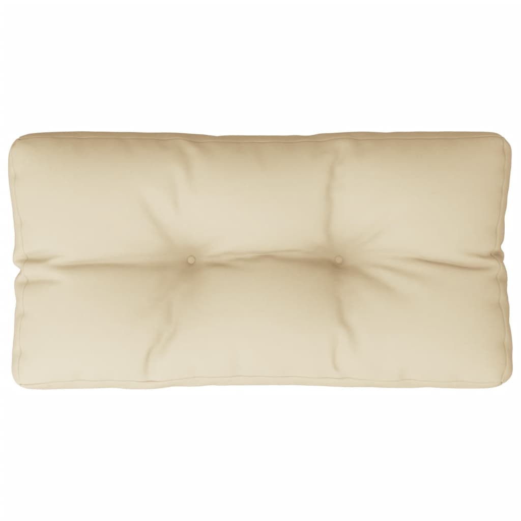 Palletkussen Stof Beige 70 x 40 x 12 cm