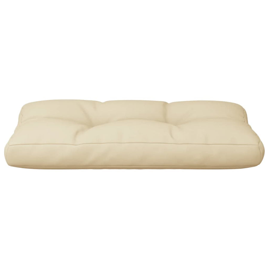 Palletkussen Stof Beige 70 x 40 x 12 cm